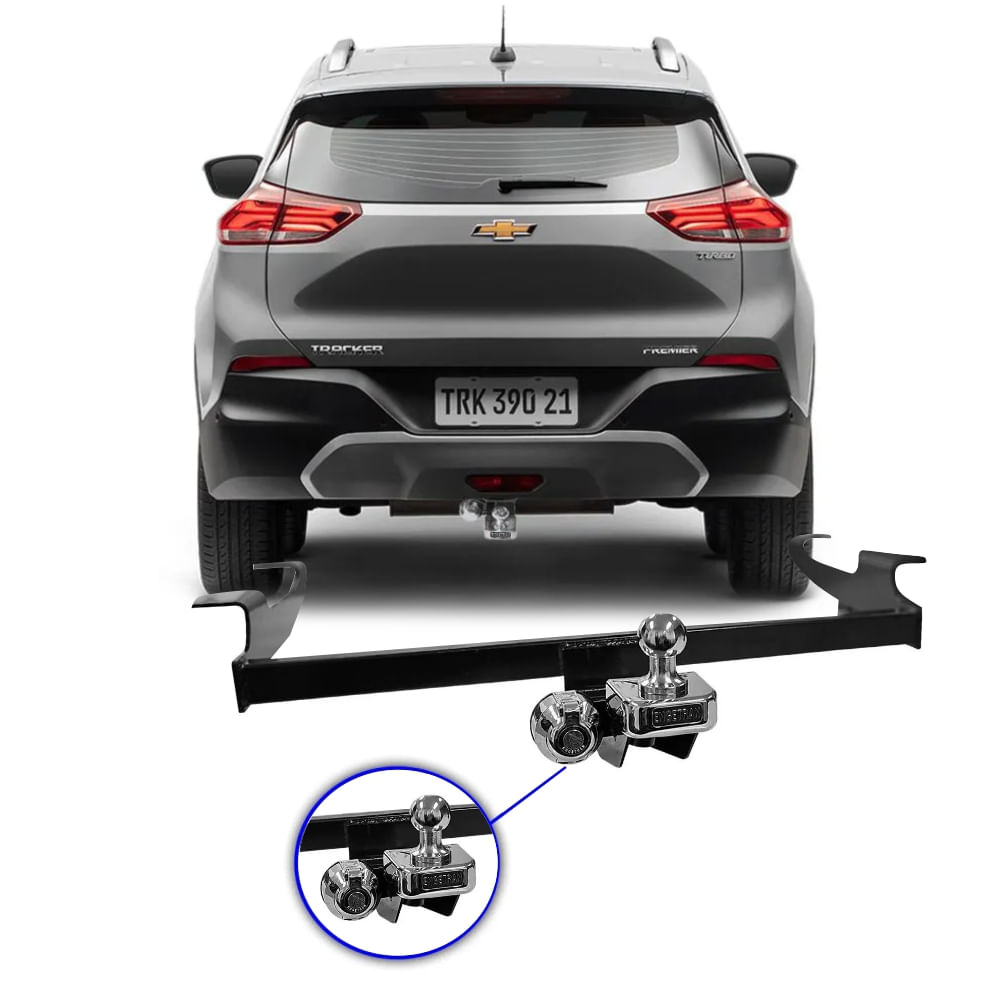 Engate Esfera Reboque Engetran Chevrolet Tracker 2020 Rabicho Protetor 430kg Rhino Auto 6338